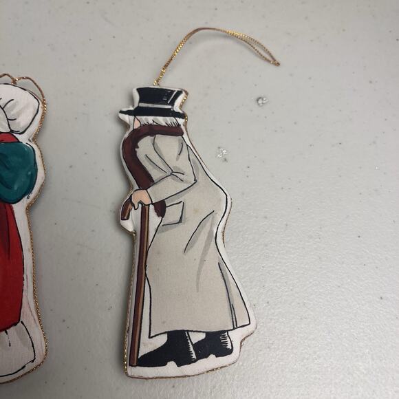 Dickens A Christmas Carol Character Ornaments Set Of 6 Vintage Holiday Decor - Picture 8 of 12